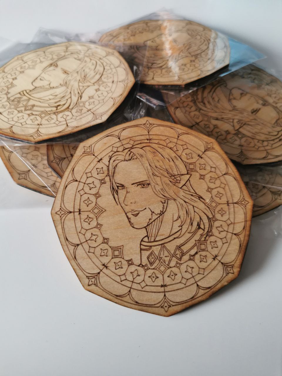 FFXIV Untersetzer aus Holz