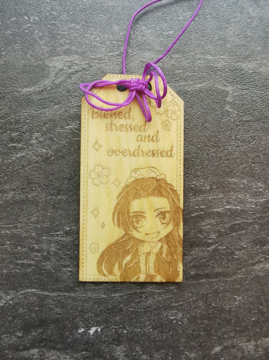 Omamori Schlüsselanhänger aus Holz