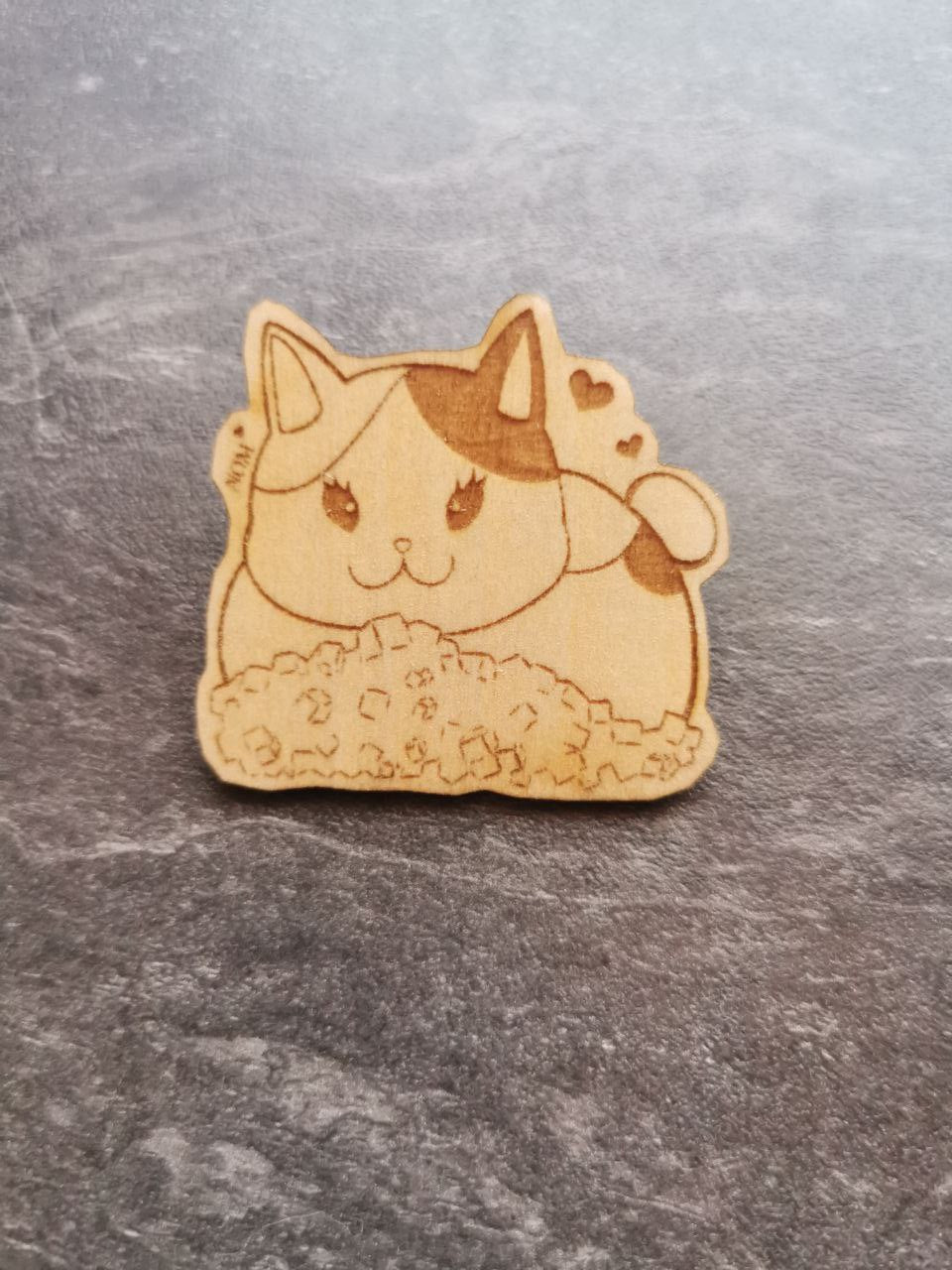 FFXIV Magnete und Pins aus Holz