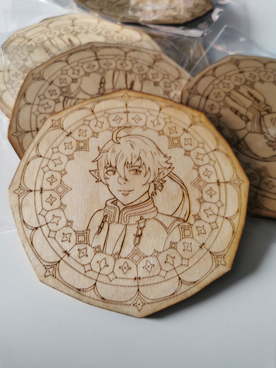 FFXIV Untersetzer aus Holz