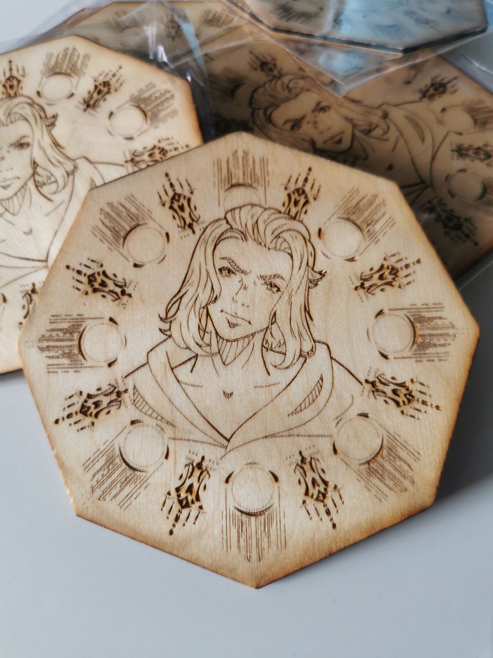 FFXIV Untersetzer aus Holz