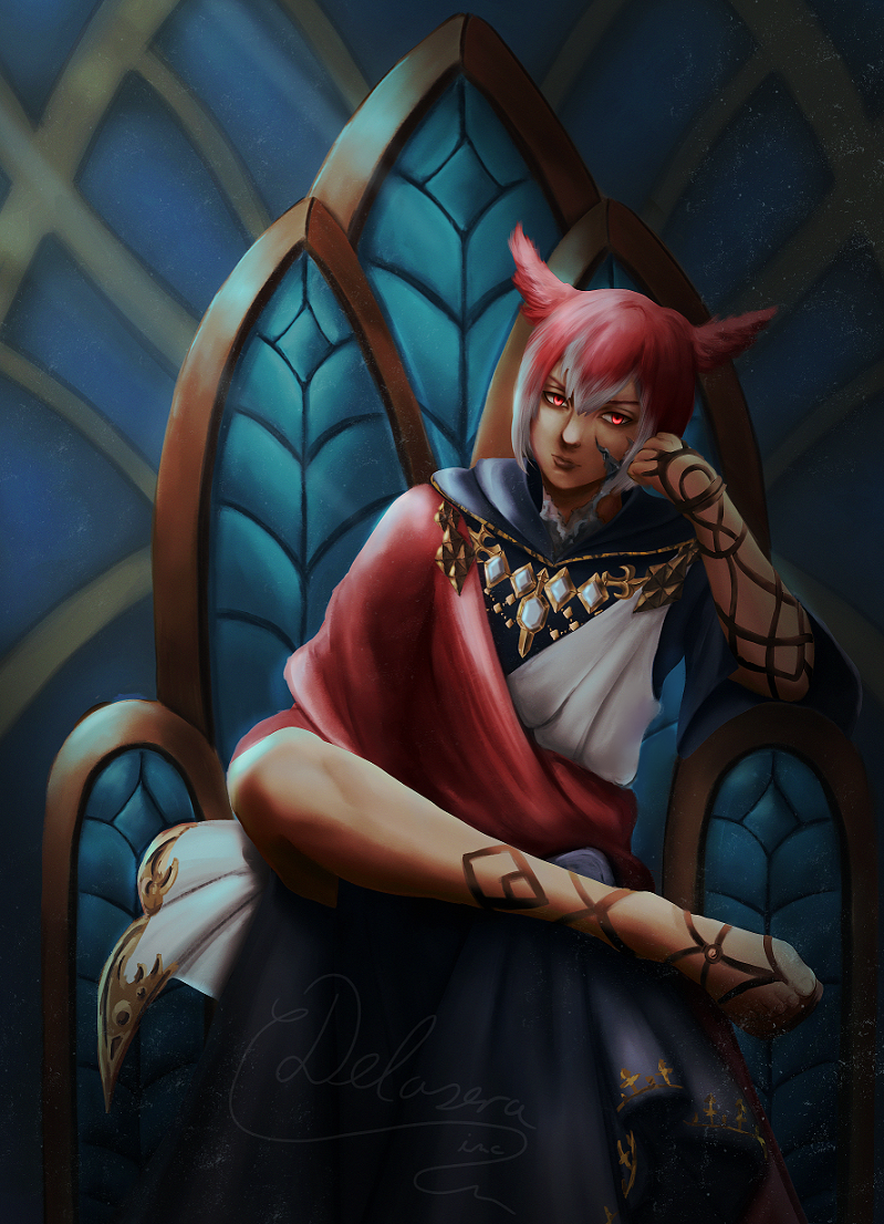 FFXIV G'raha Tia Exarch Fanart