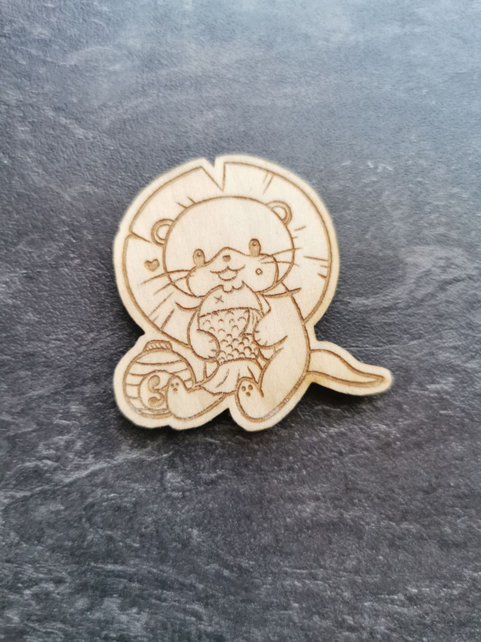 FFXIV Magnete und Pins aus Holz