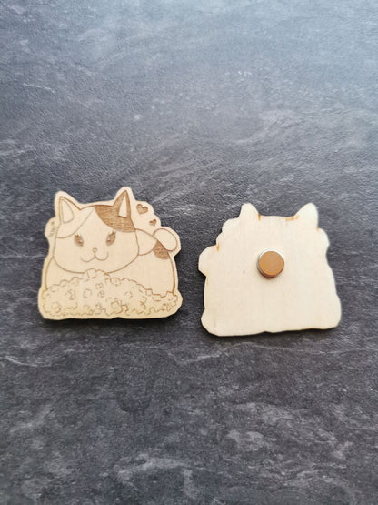 FFXIV Magnete und Pins aus Holz