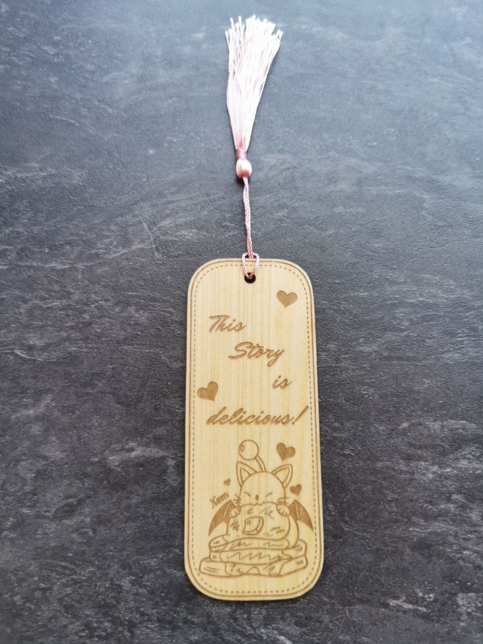 FFXIV Lesezeichen aus Holz